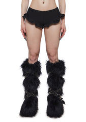 Haunted Black Micro Shorts