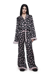 Skully Satin Sleep Pants