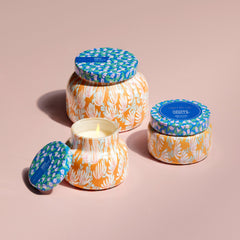 Havana Vanilla Pattern Play Printed Travel Tin Candle