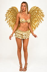 Heaven Sent Mini Skirt Set Gold