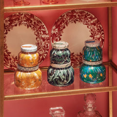 Crystal Pine Holiday Pattern Play Petite Candle