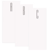 Gray Initial Skinny Notepad