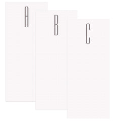Gray Initial Skinny Notepad