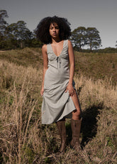 AFENDS Womens Izzy - Maxi Dress - Vice Alpine Check