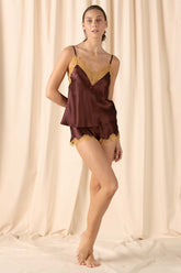 Natasha Deep-V Lace Camisole