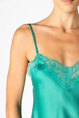 Morgan Lace Spaghetti Silk Camisole