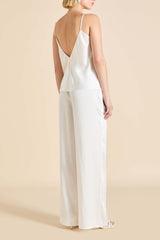 Blair Ivory Camisole Set in Silk Satin