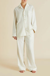 Vanderbilt Aspen Ivory Pajamas in Cashmere