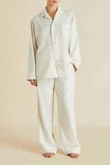 Vanderbilt Aspen Ivory Pajamas in Cashmere