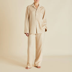 Vanderbilt Muscat Beige Pajamas in Cashmere