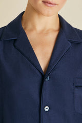 Vanderbilt Osaka Navy Pajamas in Cashmere