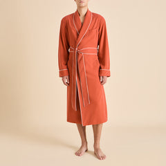 Mescal Rust Robe in Sandwashed Silk