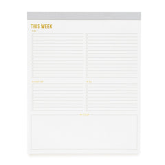 "This Week" Large Gray Pad