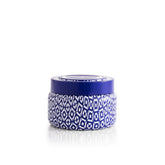 Honeydew Crush Blue Printed Travel Tin Candle