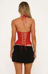 Show Up Bustier Red
