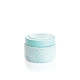 Volcano Aqua Printed Travel Tin Candle