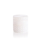 Volcano White Opal Gilded Faceted Candle