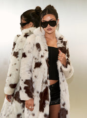 Winter Breeze Faux Fur Coat Multi