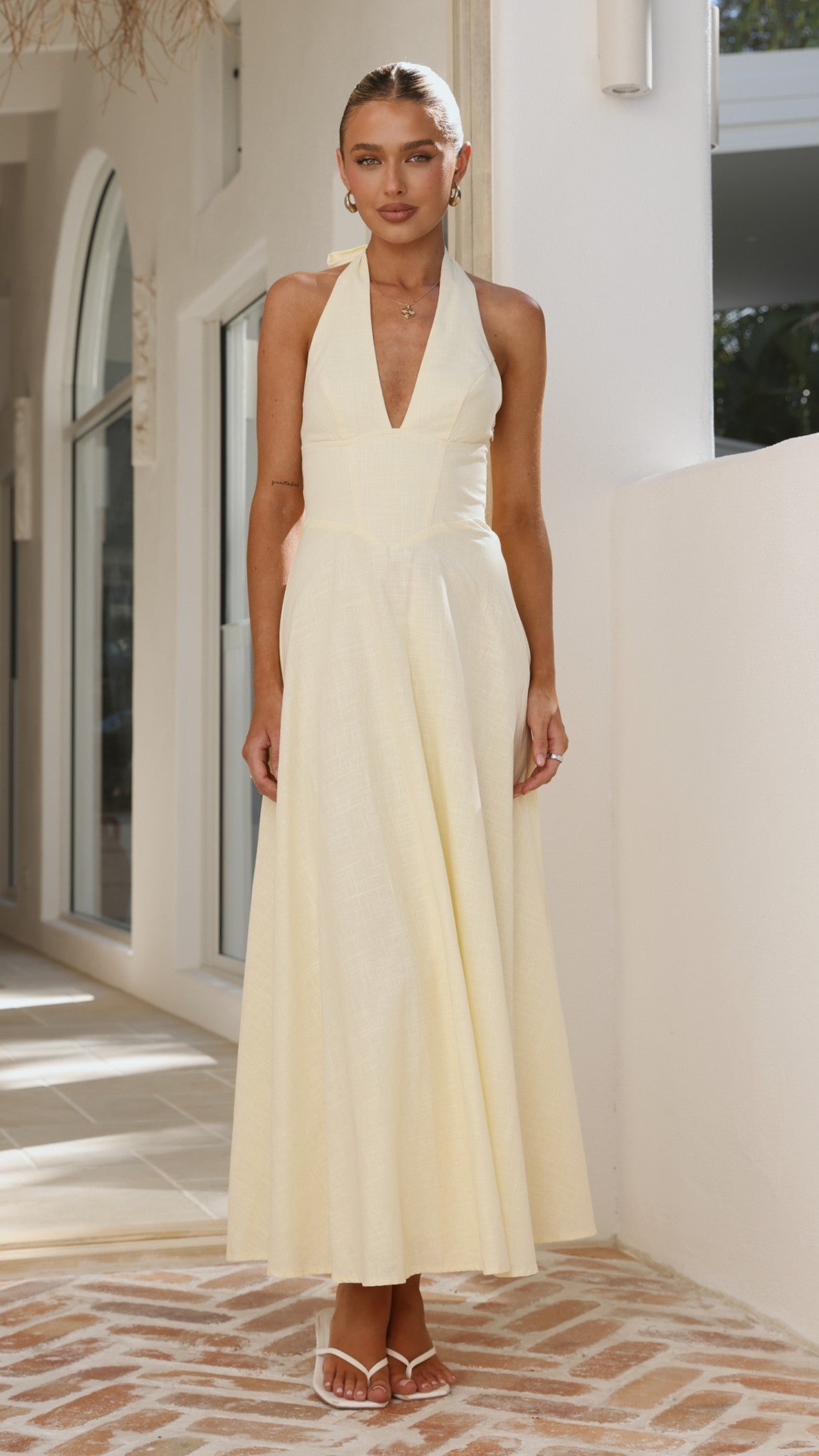 Skye Maxi Dress - Yellow