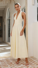 Skye Maxi Dress - Yellow