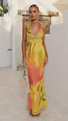 Vera Maxi Dress - Sunset Floral