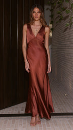 Sofia Maxi Dress - Rust