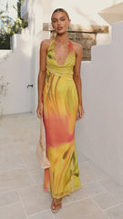 Vera Maxi Dress - Sunset Floral