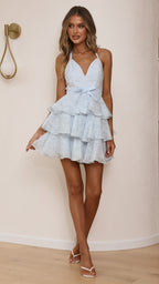 Riana Mini Dress - Blue