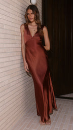 Sofia Maxi Dress - Rust