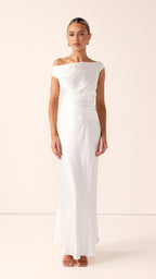 Auria Off Shoulder Maxi Dress - Ivory