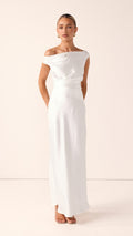 Auria Off Shoulder Maxi Dress - Ivory