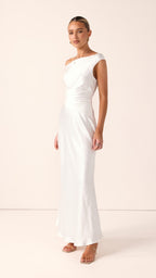 Auria Off Shoulder Maxi Dress - Ivory