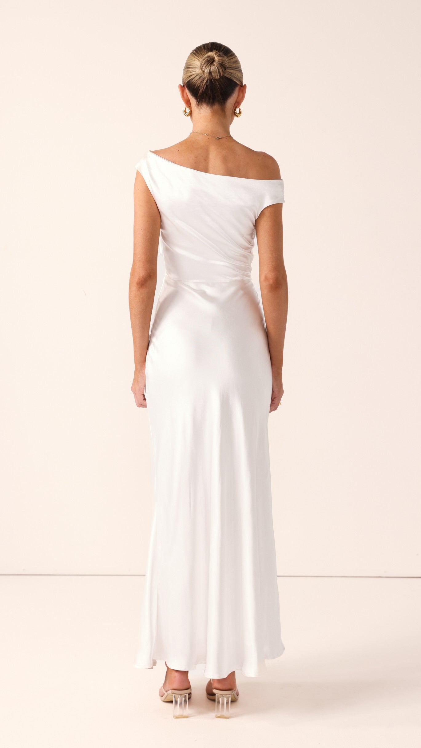 Auria Off Shoulder Maxi Dress - Ivory