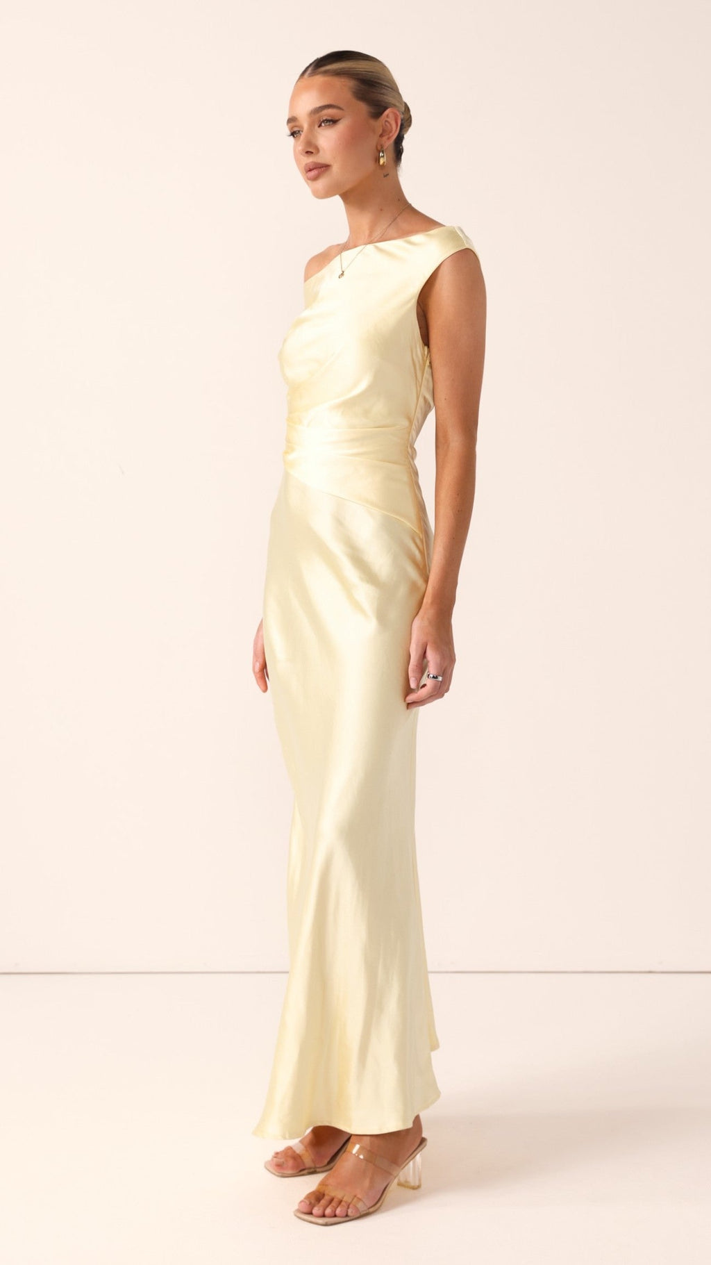 Auria Off Shoulder Maxi Dress - Yellow