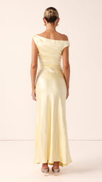 Auria Off Shoulder Maxi Dress - Yellow