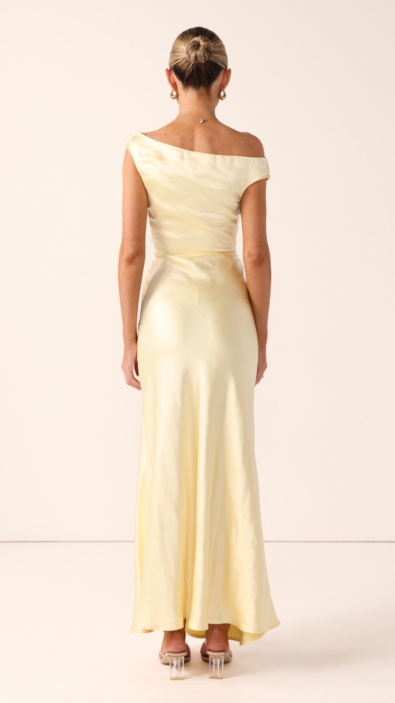 Auria Off Shoulder Maxi Dress - Yellow