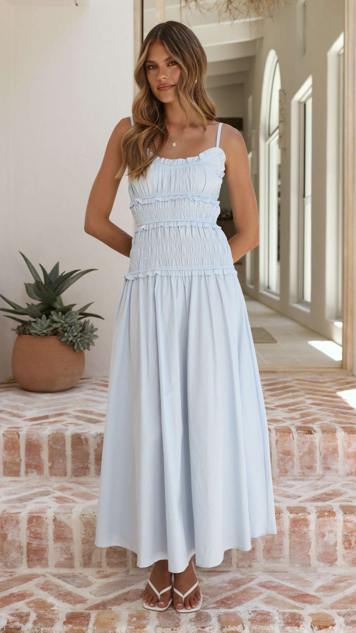 Vida Maxi Dress - Blue