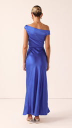 Auria Off Shoulder Maxi Dress - Royal Blue