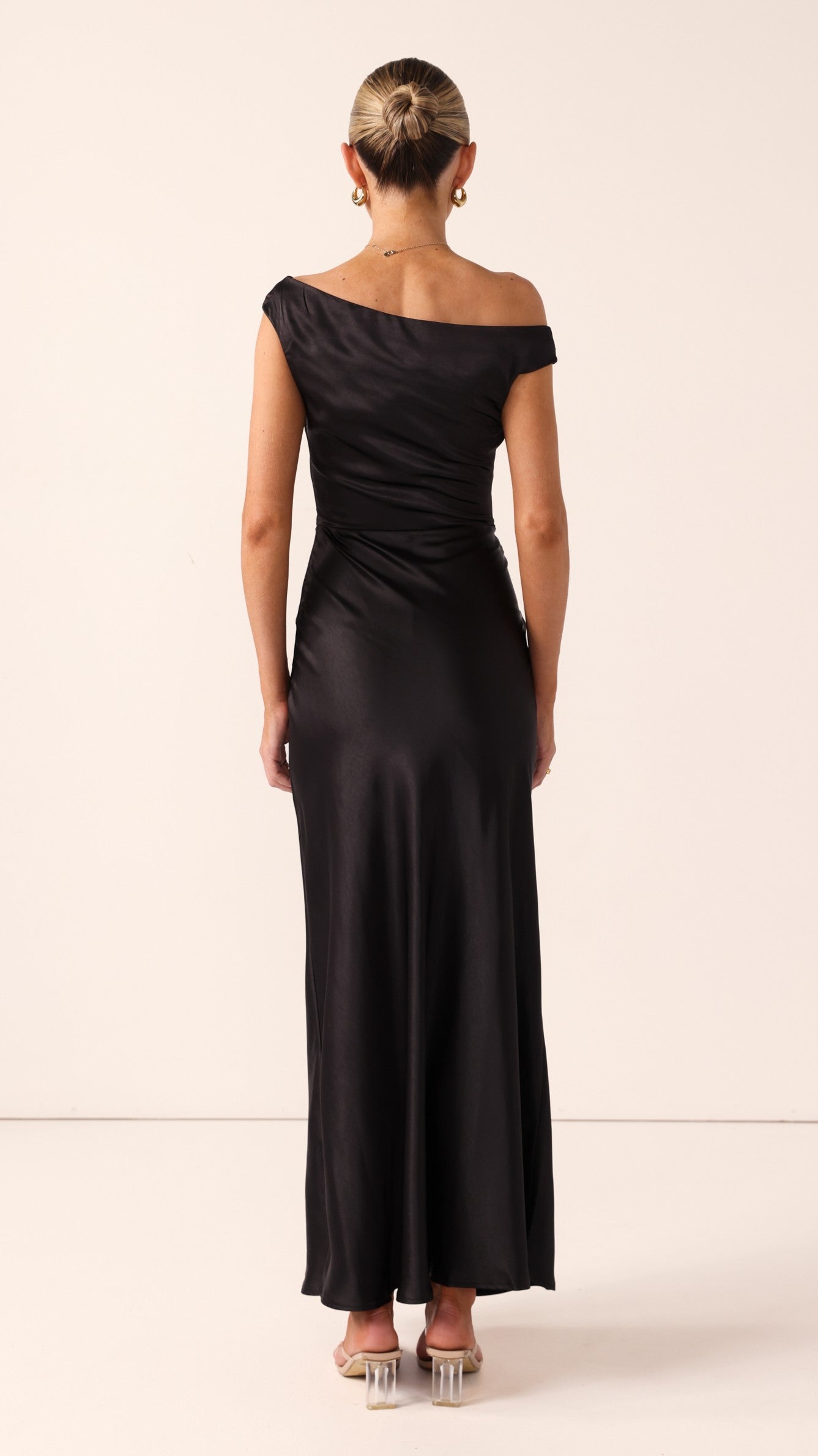 Auria Off Shoulder Maxi Dress - Black
