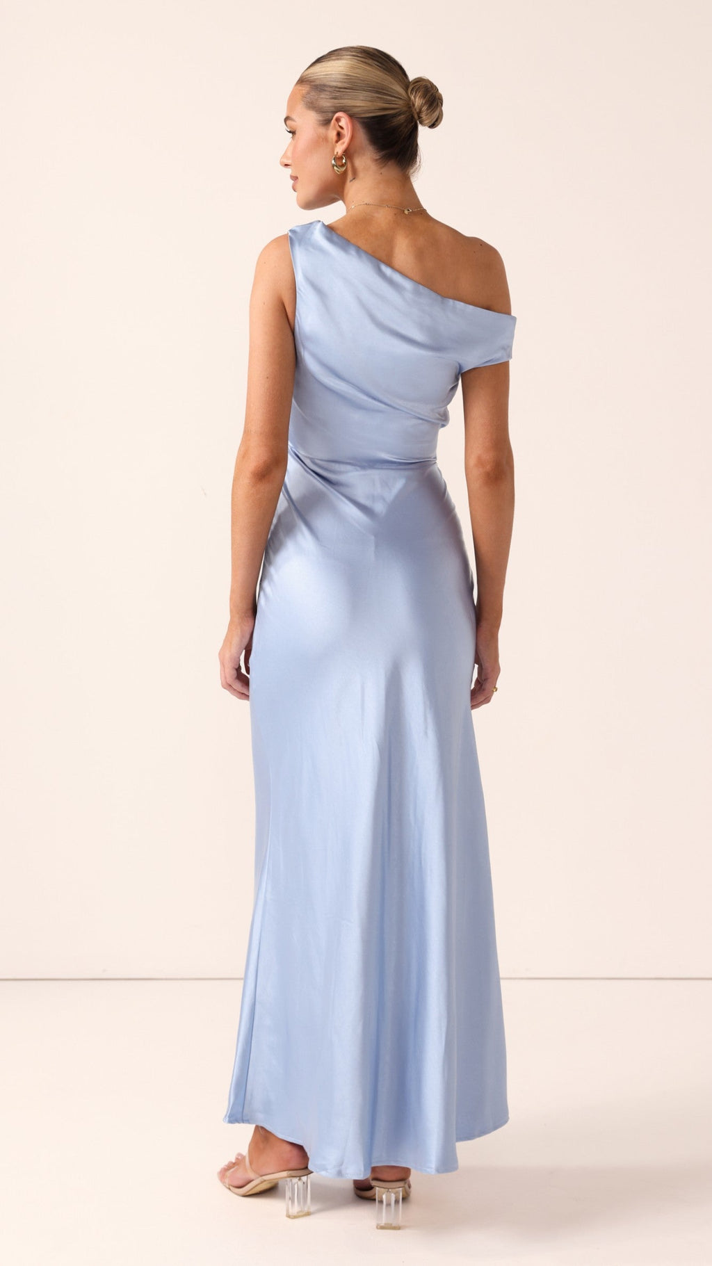 Auria Off Shoulder Maxi Dress - Blue