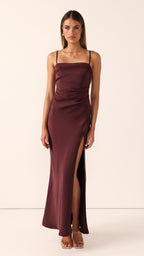 Ilana Maxi Dress - Chocolate