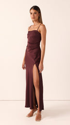 Ilana Maxi Dress - Chocolate
