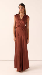 Selma Maxi Dress - Rust