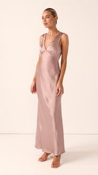 Sofia Maxi Dress - Dusty Pink