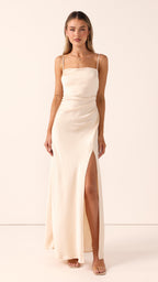 Ilana Maxi Dress - Soft Gold
