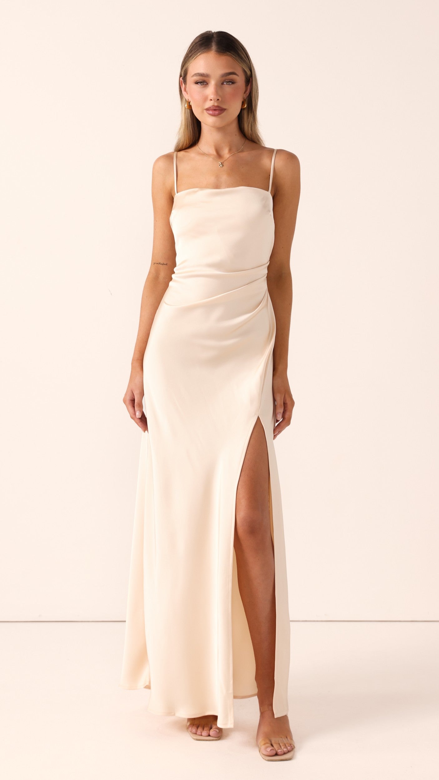 Ilana Maxi Dress - Soft Gold