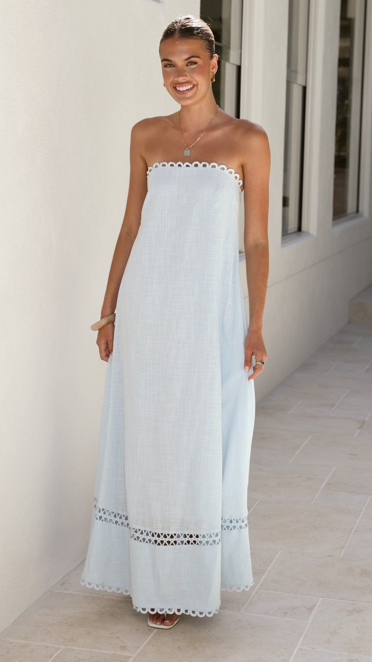 Sandra Maxi Dress - Sky Blue
