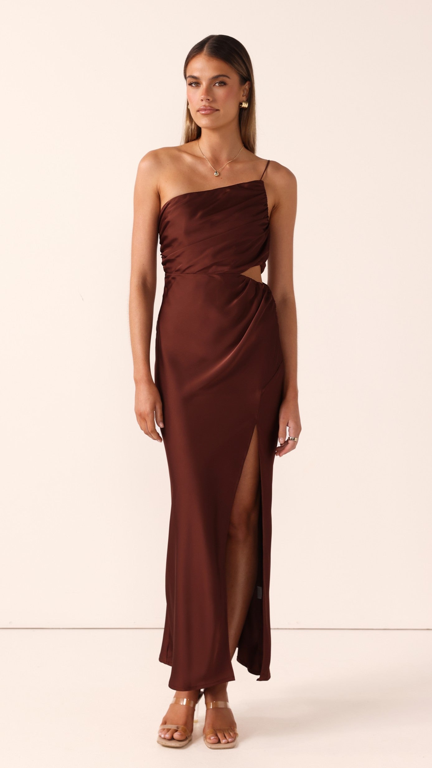 Nyla Maxi Dress - Brown