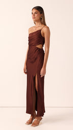 Nyla Maxi Dress - Brown