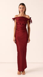 Meghan Maxi Dress - Wine